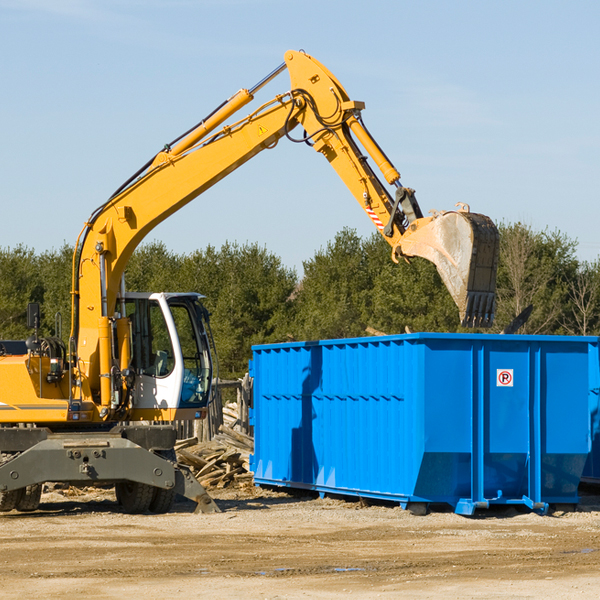 is there a minimum or maximum amount of waste i can put in a residential dumpster in Goldsmith TX